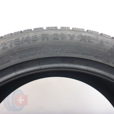 7. Opony 275/45 R21 4x CONTINENTAL 110V XL WinterContact TS 850 P SUV Zimowe 2022 NIeużywane 