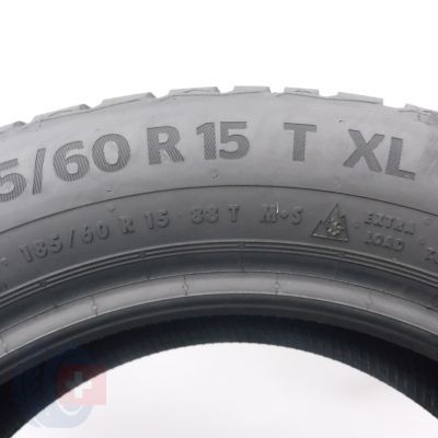 5. Opony 185/60 R15 2x CONTINENTAL 88T XL WinterContact TS870 Zimowe 2022 Jak Nowe 7,2mm