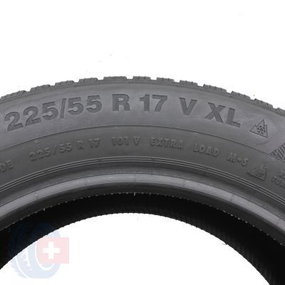 4. 2 x CONTINENTAL 225/55 R17 101V XL WinterContact TS850P Zima 2015 7-7,5mm