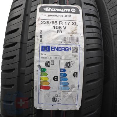 2. Opony 235/65 R17 4x BARUM 108V XL Bravuris 5HM Letnie 2022/23 Jak Nowe