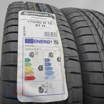 2. Opony 175/60 R15 2x CONTINENTAL 81H UltraContact Letnie 2022  2. Opony 175/60 R15 2x CONTINENTAL 81H UltraContact Letnie 2022