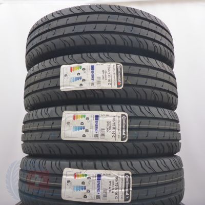 Opony 195/75 R16C 4x CONTINENTAL 107/105R ContiVanContact 200 Letnie 2021/22 Jak Nowe