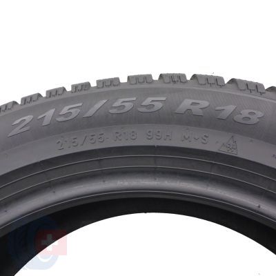 6. 4 x PIRELLI 215/55 R18 99H XL Winter 2 Cinturato Zima 2021 Jak Nowe 7,8-8,5mm