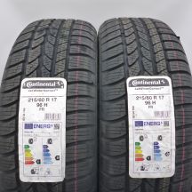 4. Opony 215/60 R17 4x CONTINENTAL 96H 4x4 WinterContact Zimowe 2021 Nieużywane 