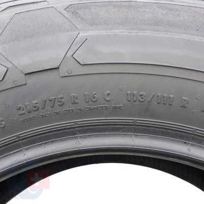 6. Opony 215/75 R16C 4x CONTINENTAL 113/111R VanContact Winter Zimowe 2024 7,8-8,5mm
