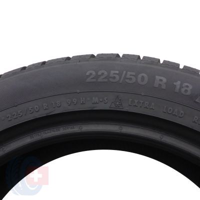 6. 4 x CONTINENTAL 225/50 R18 99H XL ContiWinterContact TS830P AO Zima 7,8-8mm 2022