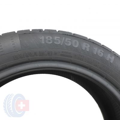 4. 2 x CONTINENTAL 185/50 R16 81H ContiEcoContact 5 Lato DOT19/17 6,7mm
