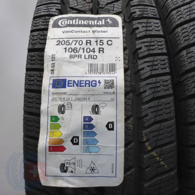 3. Opony 205/70 R15C 4x CONTINENTAL 106/104R VanContact Winter Zimowe 2022 Nieużywane  3. Opony 205/70 R15C 4x CONTINENTAL 106/104R VanContact Winter Zimowe 2022 Nieużywane