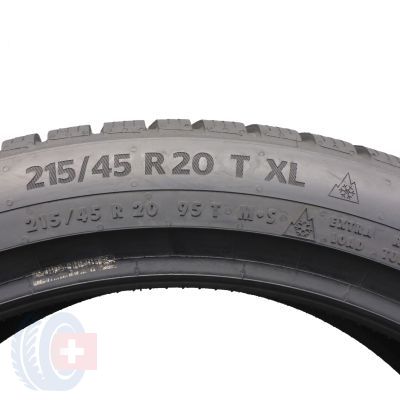 6. 2 x CONTINENTAL 215/45 R20 95T XL WinterContact TS870P Zima 2023 8,2-8,7mm Jak Nowe