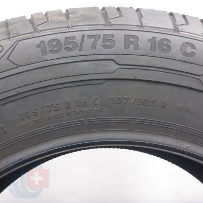 7. Opony 195/75 R16C 4x CONTINENTAL 107/105R ContiVanContact 200 Letnie 2021/22 Jak Nowe