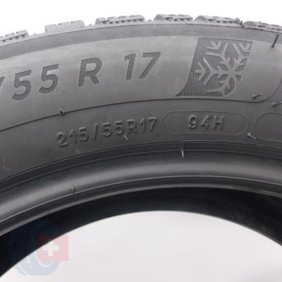 5. Opony 215/55 R17 2x MICHELIN 94H Alpin6 Zimowe 2022 Jak Nowe 7,5mm