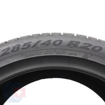 6. Opony 285/40 R20 2x PIRELLI 108V XL Scorpion Winter BMW Zimowe 7,2mm JAK NOWE 