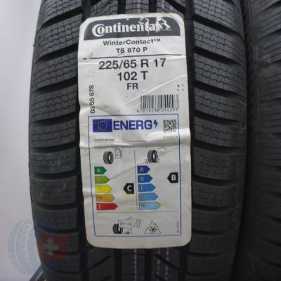 2. Opony 225/65 R17 2x CONTINENTAL 102T WinterContact TS 870 P Zimowe 2022 
