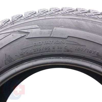 6. 2 x UNIROYAL 215/65 R16 C 109/107R Snow Max 2 Zima 2016 9.5-9.8mm