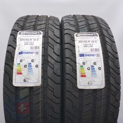 3. Opony 225/65 R16C 4x CONTINENTAL 112/110R ContiVanContact 100 Letnie  2023 