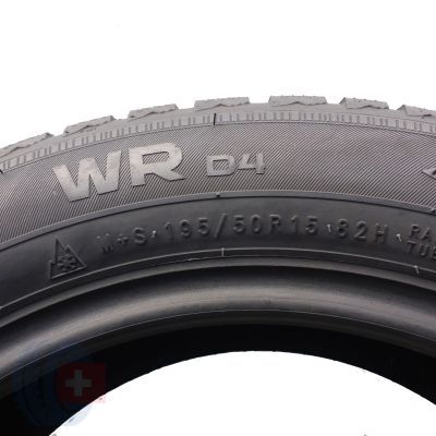 6. 4 x NOKIAN 195/50 R15 82H WR D4 Zima 2017 6,5-8mm