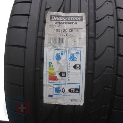 2. 2 x BRIDGESTONE 305/30 ZR19 102Y XL Potenza RE050A N-1 Lato 2020 Jak Nowe