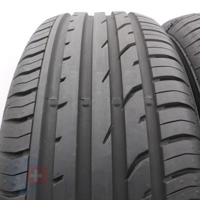 2. Opony 235/55 R17 2x CONTINENTAL 99W ContiPremiumContact 2 Letnie 2022 Jak Nowe 8,5mm