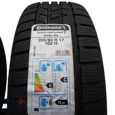 3. 2 x CONTINENTAL 235/60 R17 102H ContiCrossContact Winter M0 Zima 2020 Jak Nowe Nieużywane 