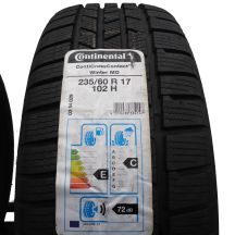 3. 2 x CONTINENTAL 235/60 R17 102H ContiCrossContact Winter M0 Zima 2020 Jak Nowe Nieużywane 