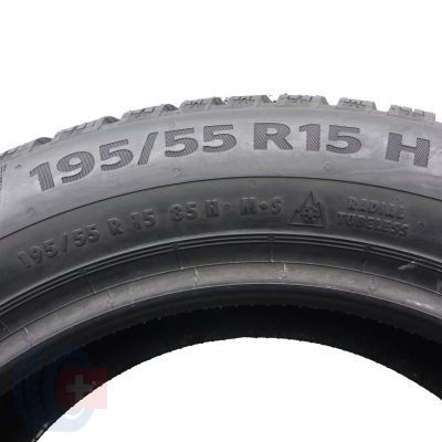 7. Opony 195/55 R15 4x CONTINENTAL 85H WinterContact TS860 Zimowe 2020 Jak Nowe Nieużywane 