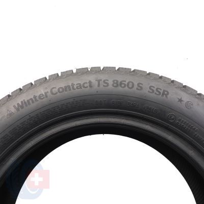 6. Opony 205/55 R16 4x CONTINENTAL 91H WinterContact TS 860 S BMW RUN FLAT Zimowe 2019 Jak Nowe