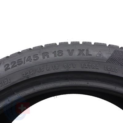 4. 1 x CONTINENTAL 225/45 R18 95V XL WinterContact TS850P Zima 2020 Jak Nowa 7,2mm