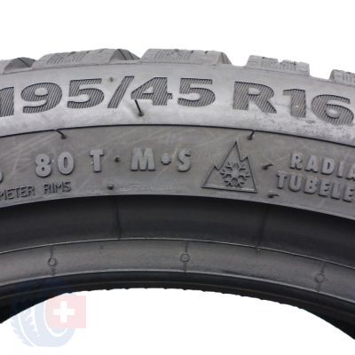 2. Opony 195/45 R16 4x CONTINENTAL 80T WinterContact TS860 Zimowe 2017 Nieużywane