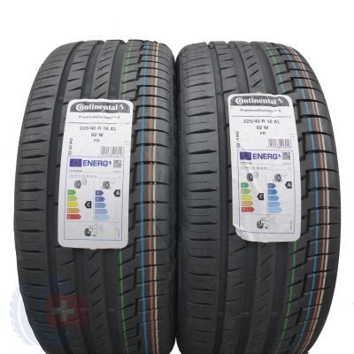 2 x CONTINENTAL 225/40 R18 92W XL PremiumContact 6 Lato 2023, 2024 Jak Nowe Nieużywane