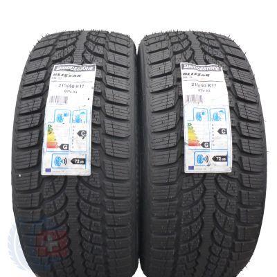 2 x BRIDGESTONE 215/40 R17 87V XL Blizzak LM-32 Zima 2017 Jak Nowe