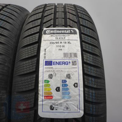 2. Opony 235/65 R18 4x CONTINENTAL 110H XL WinterContact TS 870 P Zimowe 2023 Jak Nowe                