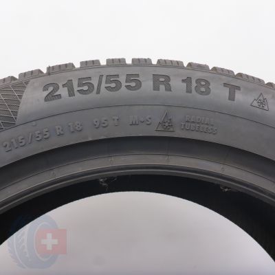 7. Opony 215/55 R18 4x CONTINENTAL 95T WinterContact TS 850 P SEAL Zimowe 2021 Jak Nowe 