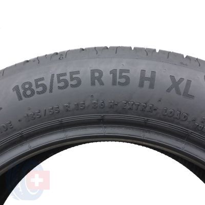 5. 2 x CONTINENTAL 185/55 R15 86H XL EcoContact 6 Lato 2019  5.8-6.4mm