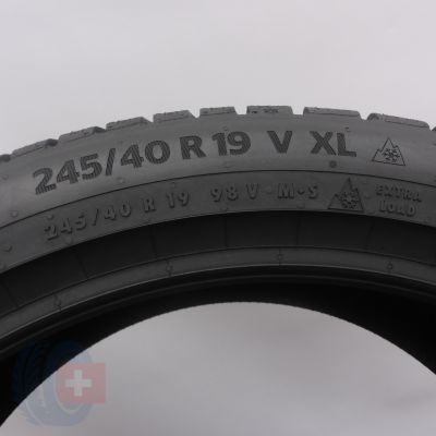 7. Opony 245/40 R19 4x CONTINENTAL 98V XL WinterContact TS 870 P Zimowe 2022 Jak Nowe