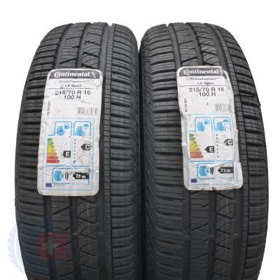 2 x CONTINENTAL 215/70 R16 100H CrossContact LX Sport Lato M+S 2020, 2021 Jak Nowe Nieużywane