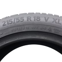 6. Opony 215/55 R18 2x CONTINENTAL 99V XL WinterContact TS870P zimowe 2022 Jak Nowe