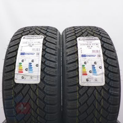 Opony 215/40 R17 2x CONTINENTAL 87V XL WinterContact TS 860 Zimowe 2021 