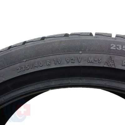 5. 2 x CONTINENTAL 235/40 R19 92V ContiWinterContact TS830P N0 Zima 2014 7-7,5mm