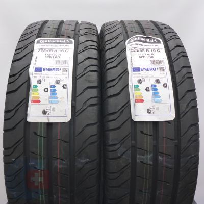 Opony 225/65 R16C 2x CONTINENTAL 112/110R ContiVanContact 200 Letnie 2022  Opony 225/65 R16C 2x CONTINENTAL 112/110R ContiVanContact 200 Letnie 2022