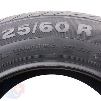 6. 4 x CONTINENTAL 225/60 R16C 105/103H VancoContact  2 Lato 2019 Jak Nowe