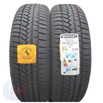 3. 4 x CONTINENTAL 235/70 R17 111H XL WinterContact TS850P SUV Zima 2020 Jak Nowe