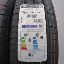 2. Opony 195/75 R16C 4x CONTINENTAL 107/105R VanContact Ultra Letnie 2023 Nieużywane