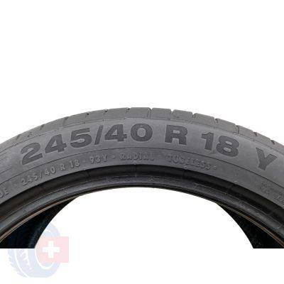 5. 2 x CONTINENTAL 245/40 R18 93Y ContiSportContact 5 A0 Lato 2019 6,2-6,5mm