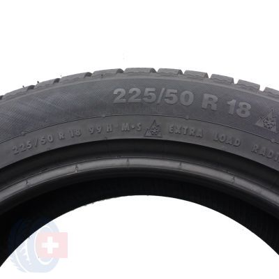5. Opony 225/50 R18 4x CONTINENTAL 99H ContiWinterContact TS830P AO Zimowe 2022 7,2-8mm