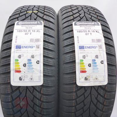 4. Opony 185/55 R16 4x CONTINENTAL 87T XL WinterContact Ts 870 Zimowe 2023 4. Opony 185/55 R16 4x CONTINENTAL 87T XL WinterContact Ts 870 Zimowe 2023
