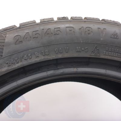 6. Opony 245/45 R18 4x CONTINENTAL 96V  WinterContact TS 850 P Zimowe 2023 Nieużywane