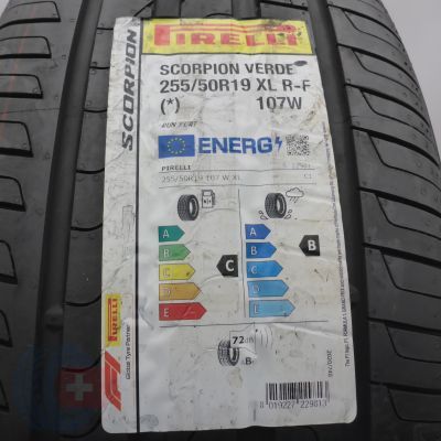 2. Opona 255/50 R19 1x PIRELLI 107W XL Scorpion Verde Letnia RUNFLAT BMW 2021 Nieużywana