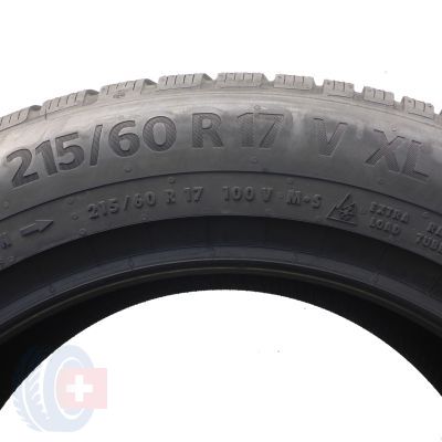6. Opony 215/60 R17 2x CONTINENTAL 100V XL WinterContact TS 870 P Zimowe 2021 Jak Nowe