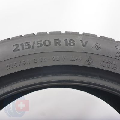 7. Opony 215/50 R18 4x CONTINENTAL 92V WinterContact TS 870 P Zimowe 2021/23 7,5-7,7mm