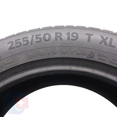 6. Opony 255/50 R19 4x CONTINENTAL 107T XL WintrerContact TS870P SEAL Zimowe 2022 7,8-8,5mm 